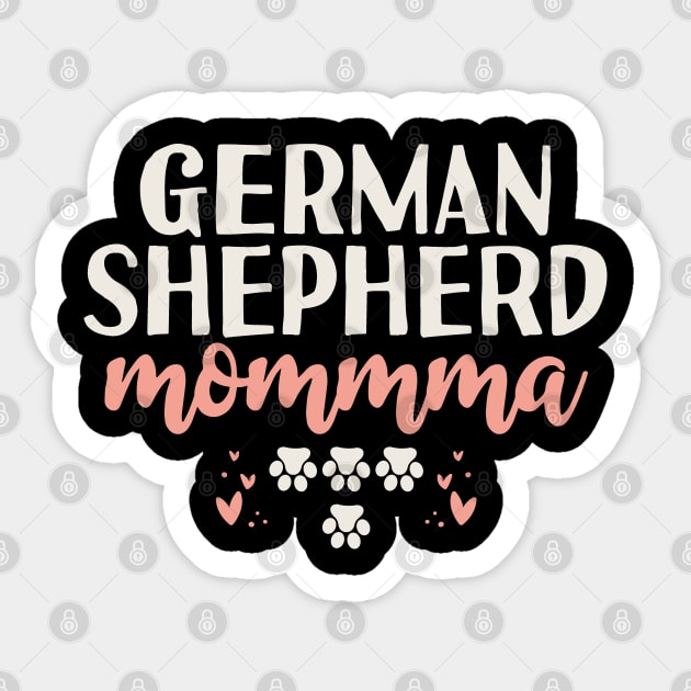 German Shepherd Momma Sticker by Tesszero